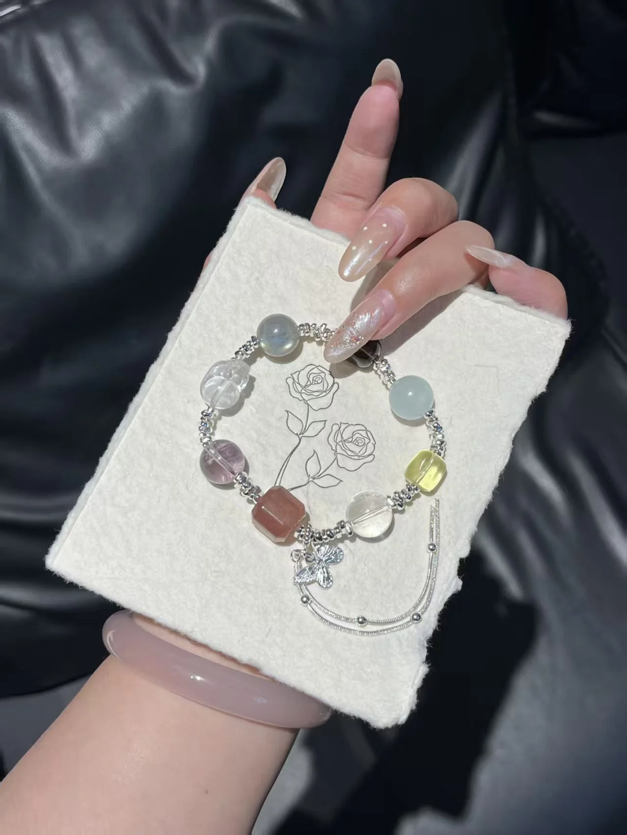 Real multicolor element-inspired bracelet reference