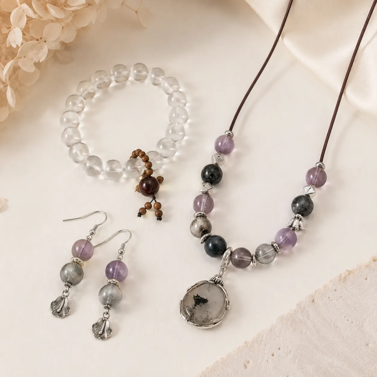 boutique wholesale gemstone bracelet and gift set inquiry