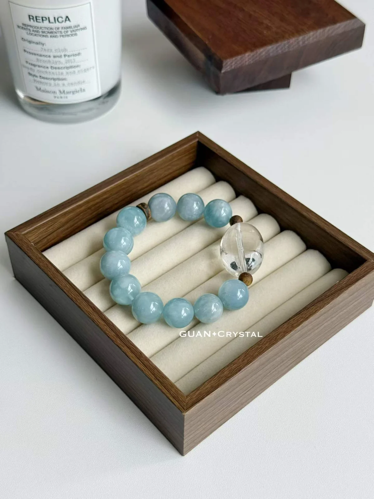 Real blue crystal bracelet reference for custom bracelet ideas